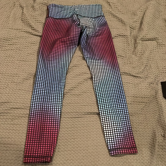 Lululemon Size 4 Wunder Under Pant III Cosmic Dot Multi Color Full-On - Picture 2 of 4